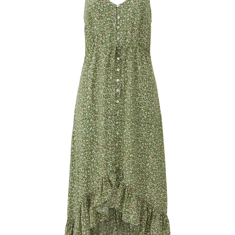 Rails Green Floral High Low Dress - Frida Juniper